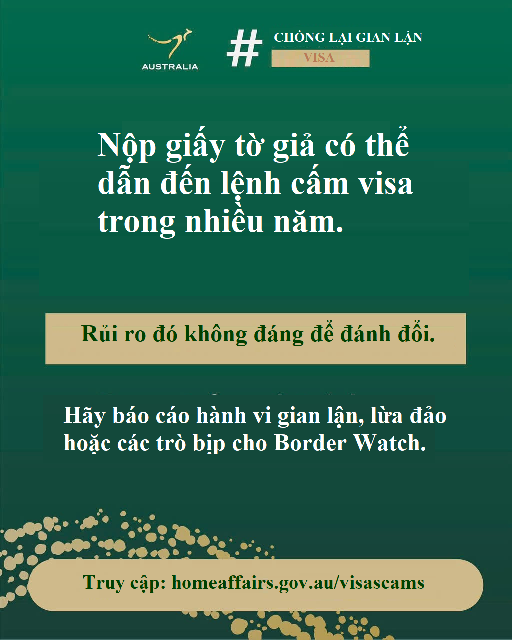 CẢNH BÁO NGAY – NỘP GIẤY TỜ GIẢ CÓ THỂ BỊ CẤM VISA ÚC NHIỀU NĂM CẢNH BÁO NGAY – NỘP GIẤY TỜ GIẢ CÓ THỂ BỊ CẤM VISA ÚC NHIỀU NĂM
